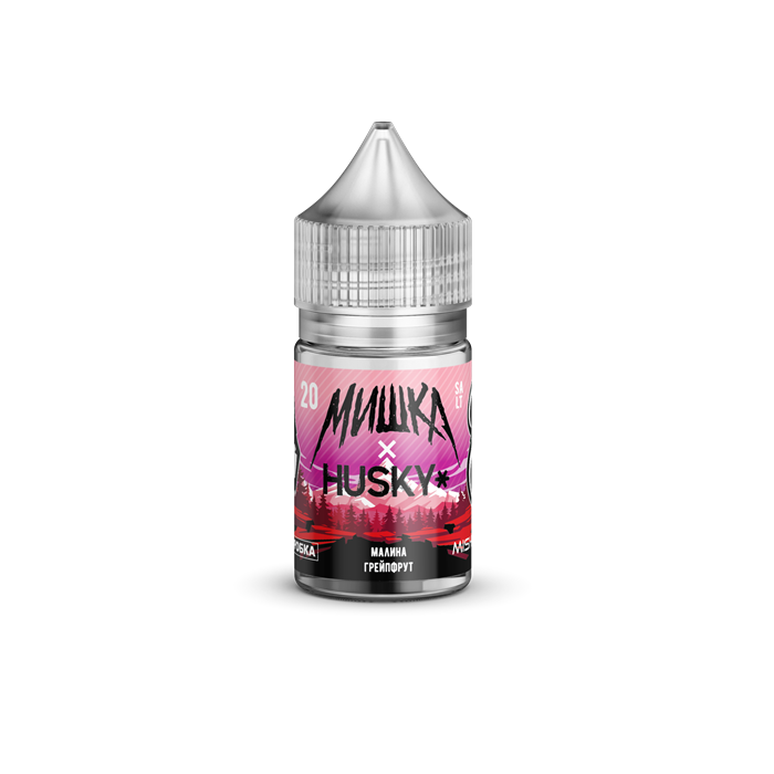 МИШКА HUSKY - Малина-Грейпфрут 30мл 20strong Q155Ncumjk-dcp5x4n66X0