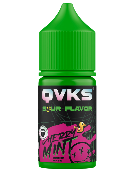 QVKS SOUR - Вишня Мята 13мл D08BEXlFgd420XtOD6Frq3